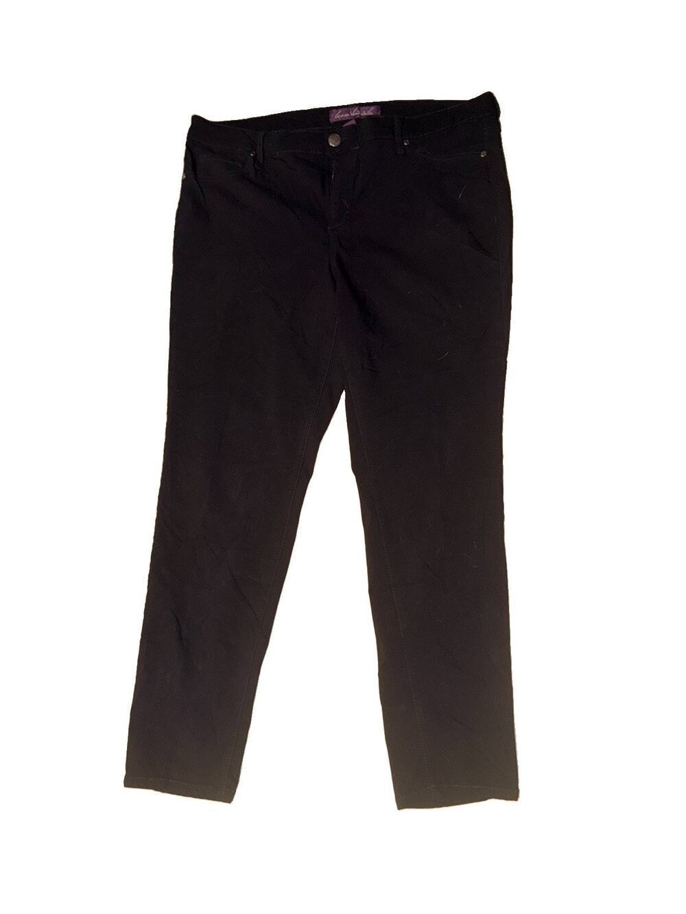 Gloria Vanderbilt Black Stretchy Skinny Jeans Jeggings Plus 16W